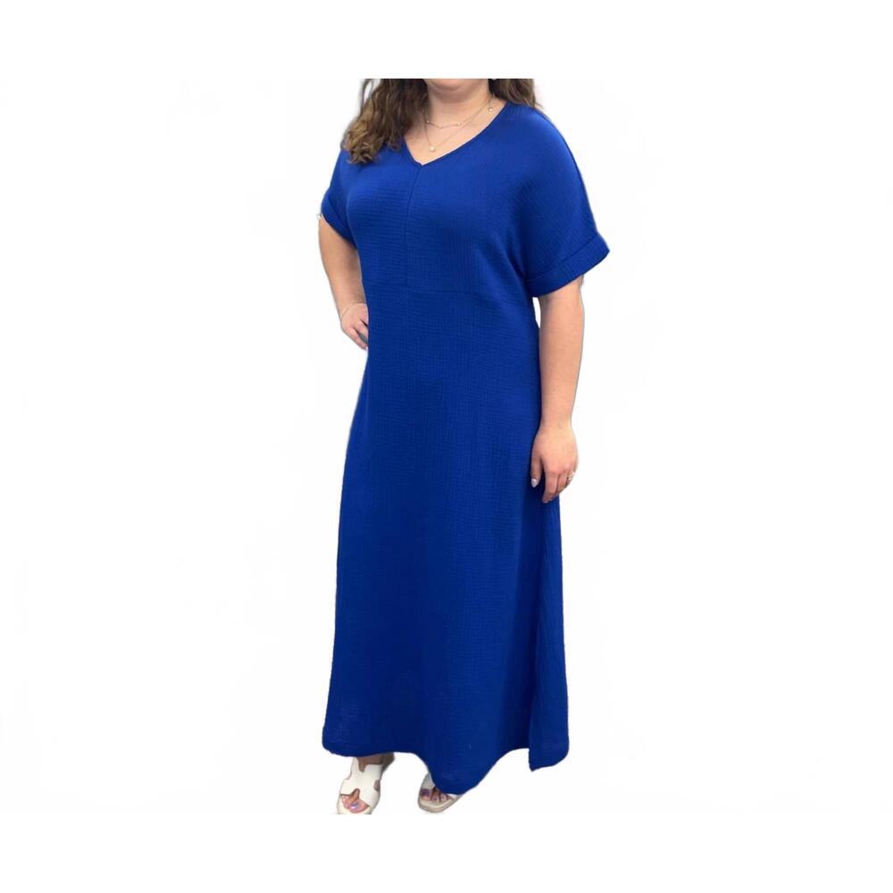 NEW SYMPLI breeze santorini dress in blue